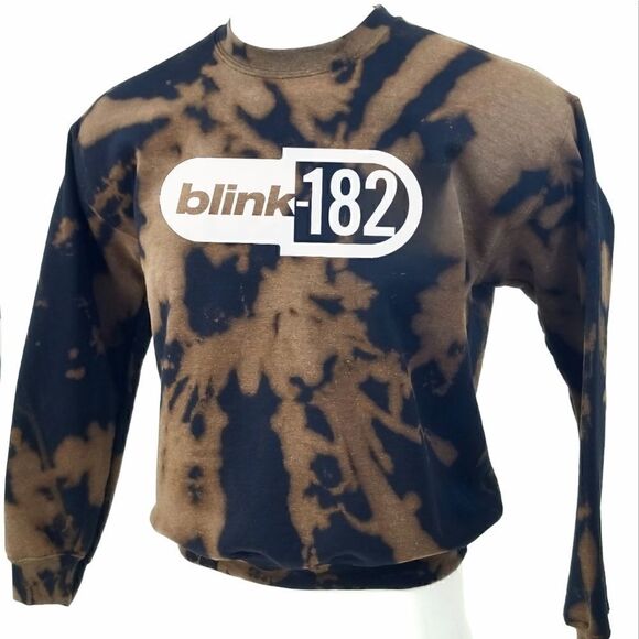 Vintage style BLINK 182 Punk Rock Band Acid Washed Pullover Crewneck Sweatshirt - Picture 3 of 5